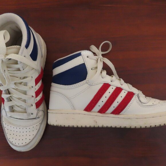 Adidas High Top Sneakers Size 6.5 - Picture 3 of 13